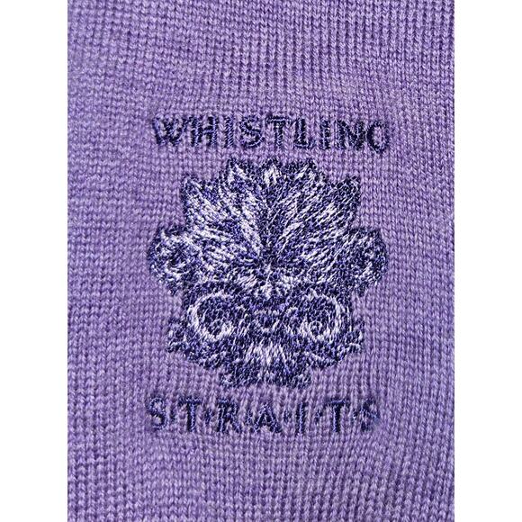 Fairway & Greene Purple Italian Merino Lined Sweater Size XL. Whistling Straits - Picture 6 of 7